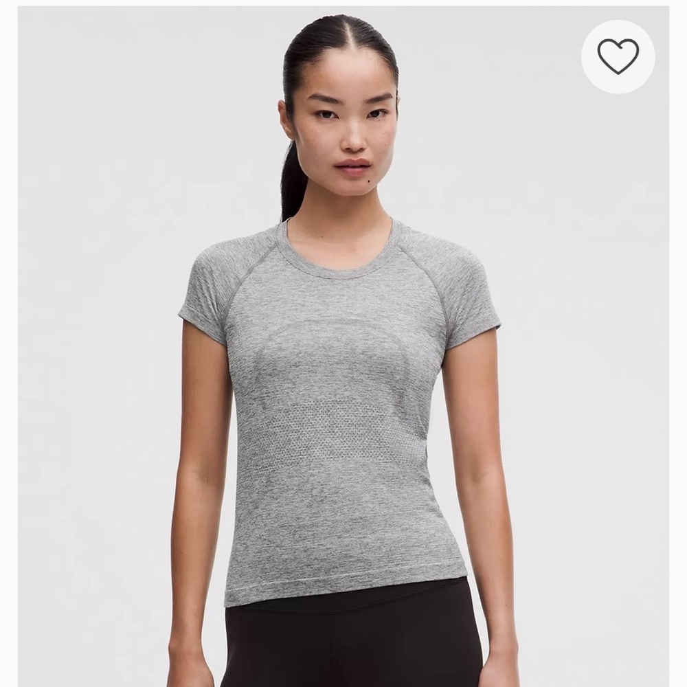 lululemon athletica Swiftly Tech Short-Sleeve Shirt 2.0 in Grey